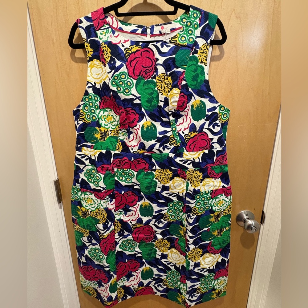 NWT Boden Retro Shift Dress Multicolor Floral Print